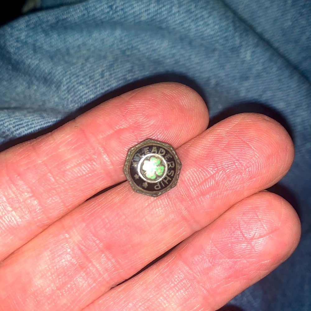 Vintage 4-H leadership‎ pin